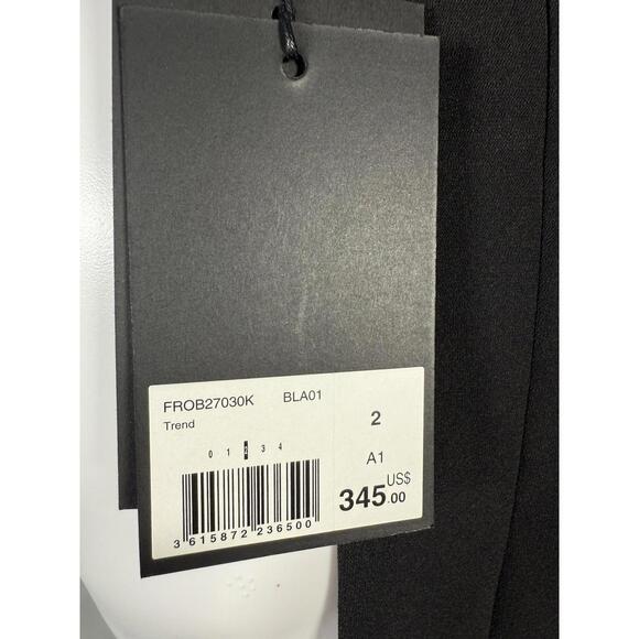 NWT The Kooples Short Black Crepe Dress (French Size 2) $345 MRSP - Picture 7 of 11